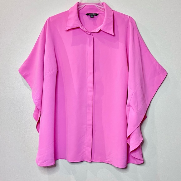 Lauren Ralph Lauren Pink Batwing Top - Picture 2 of 6